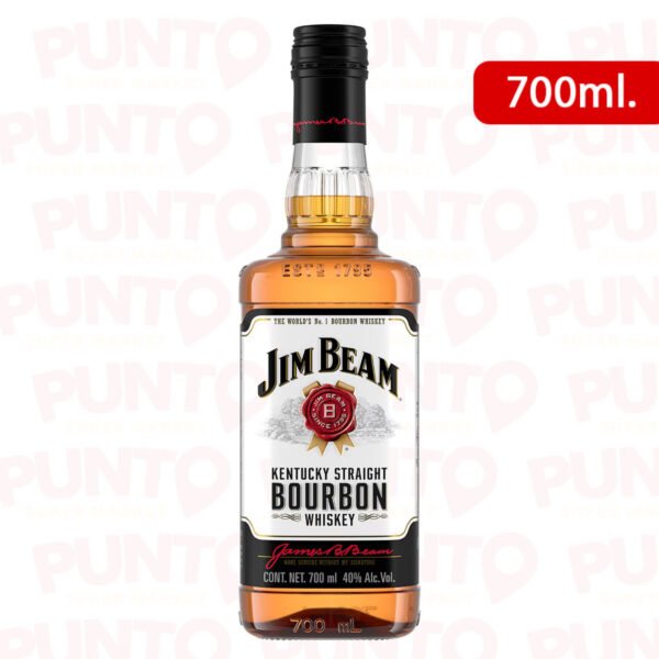 BOURBON WHISKEY JIM BEAN WHITE