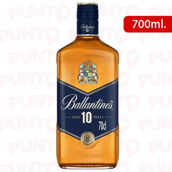 WHISKY BALLANTINES 10 AÑOS